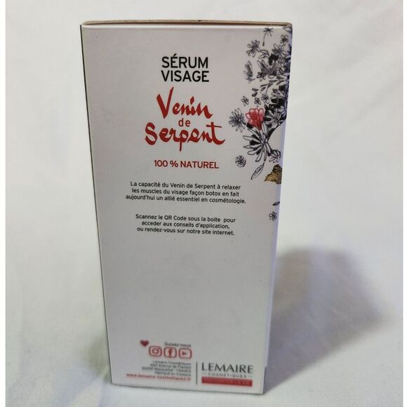 Face Serum of Snake Venom by Lemaire Cosmétiques - 30ml - Picture 3 of 7